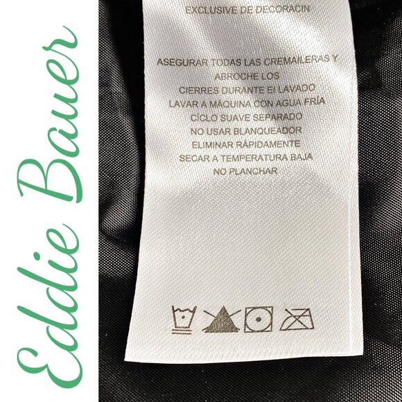 EDDIE BAUER POWDER SEARCH SKI BIB GRAY GEOMETRIC WINTER INSULATED, YOUTH MEDIUM - Picture 16 of 16